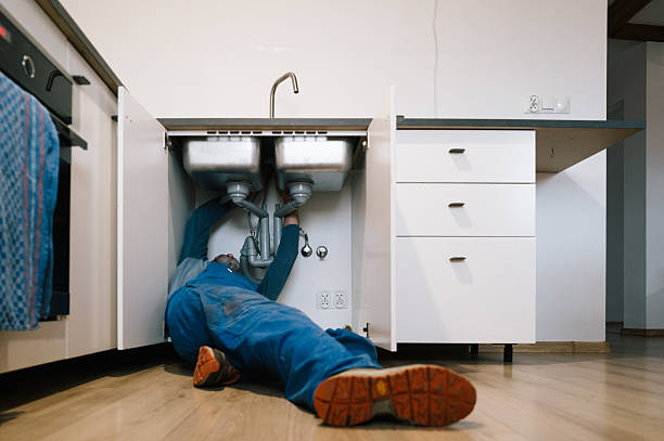 Professional Drain Cleaning technician working in Newton, NC